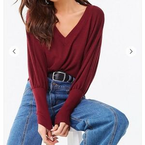 Brushed Marled Dolman Top